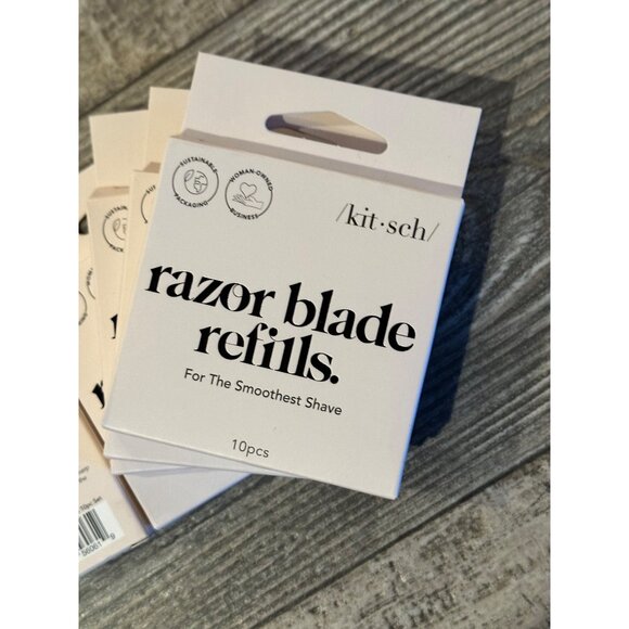 Kitsch Razor Blade Refills 5- 10-Pack Stainless Steel For Smoothest Shave Eco-Fr - Picture 4 of 5
